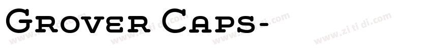Grover Caps字体转换